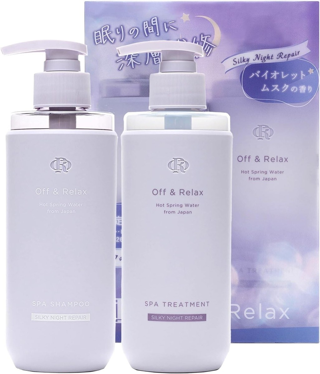 Off&Relax OR Spa Shampoo Hair Treatment Set Silky Night Repair