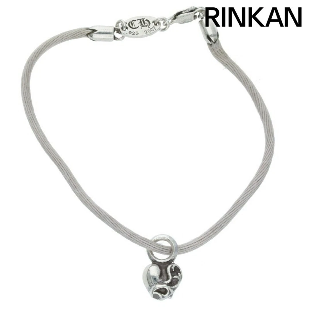 CHROME HEARTS Bracciale Uomo Cromo Cuori KZ Casetta Cuore Pila Seta Usato82b742a1199