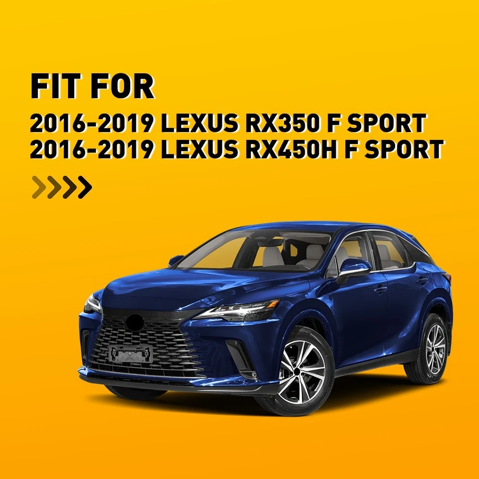 Soporte de etiqueta de matrícula delantero para RX350 Lexus RX450h F Sport 2016-2019 Foto 2 de 4