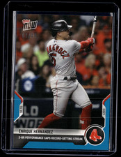 Enrique Hernandez - 2021 MLB Topps Now #972 Blue 07/49 Parallel Boston Red Sox