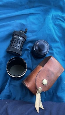 Curta Type I Mechanical Calculator with Leather Case