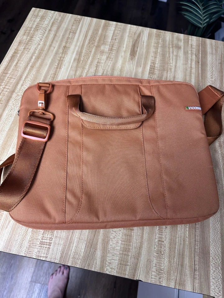 Funda para portátil con correa para el hombro naranja quemado estuche Foto 3 de 4