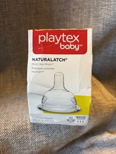 Playtex baby Naturalatch 3-6M silicone nipples Fast Flow