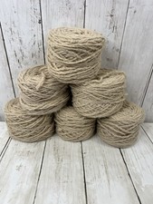 6 Skein Lot Tan Brown Macrame Craft Cord Rope String Jute Style 4 Ply
