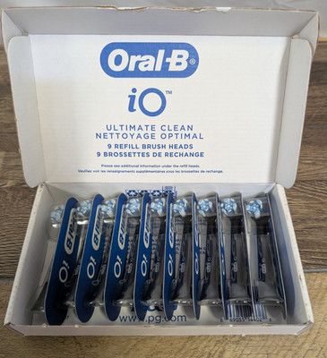 Oral B Replacement Brush Heads iO Deep Clean Round Cleans Better X 10 Pack NEW