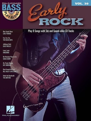 Early Rock Bass Play-Along Vol 30 Bass Guitar Tab Sheet Music Songs Book CD