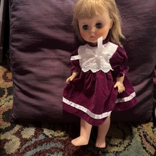 Vintage Blonde Haired Blue Eyes Baby Doll Good Condition