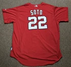 Juan Soto Signed Washington Nationals Red Majestic Jersey Beckett Auto Baseball