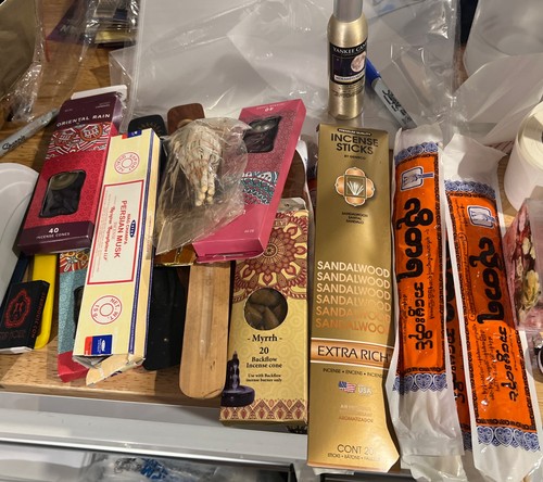 Incense Mixed Lot Sticks cones Holders Yankee Candle Spray Tea Lights