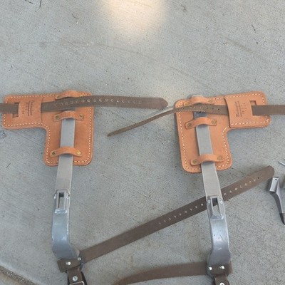 Buckingham 9225 Tree/Pole Climber Set Climbing Spikes Gaffs w/ Pads Straps