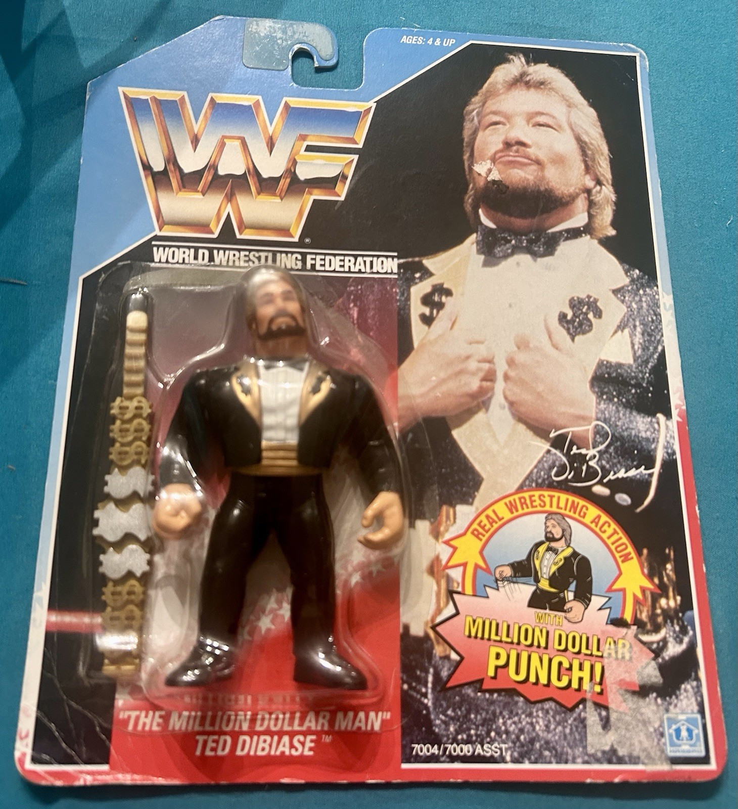 WWF Hasbro Series 1 Million Dollar Man Ted Dibiase American 
