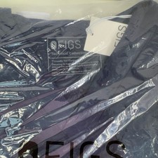 New FIGS FIONx Leon Three-Pocket Scrub Top Men's Small Navy Modern V-Neck