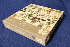 Hallmark Jigsaw Puzzle Botanical Wisdom 1000 Pieces Colorful Plants Nature *NEW