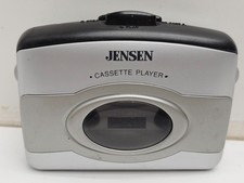 Jensen SC-6 Cassette Player Portable with Bass Boost Silver Used