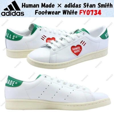 Chaussures homme Adidas Stan Smith blanches fabriquées par l'homme × taille F... - Photo 1/4
