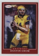 2022 SAGE Low Series Artistry Red Dustin Crum #ART-DC 0q1p