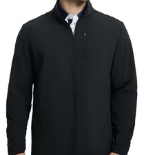 Mens Fleece Jacket Water Resistant Performance Casual Warm Full Zip Lightweight