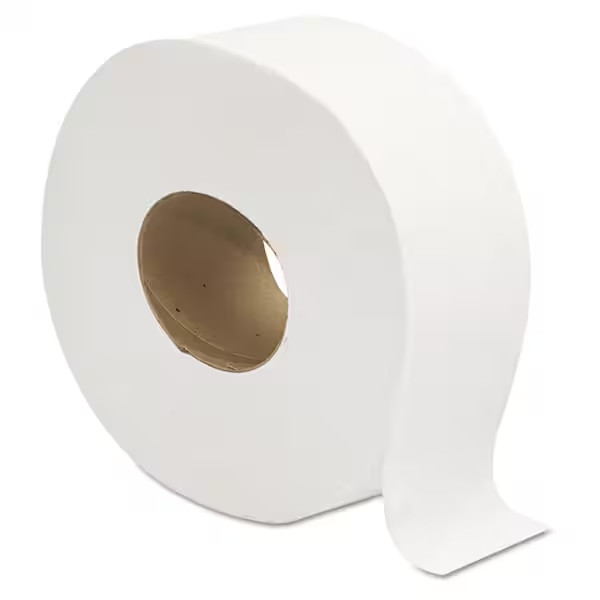 3.25 In. W X 720 Ft. L 2-Ply White Septic Safe Jumbo JRT Toilet Paper (12-Rolls/