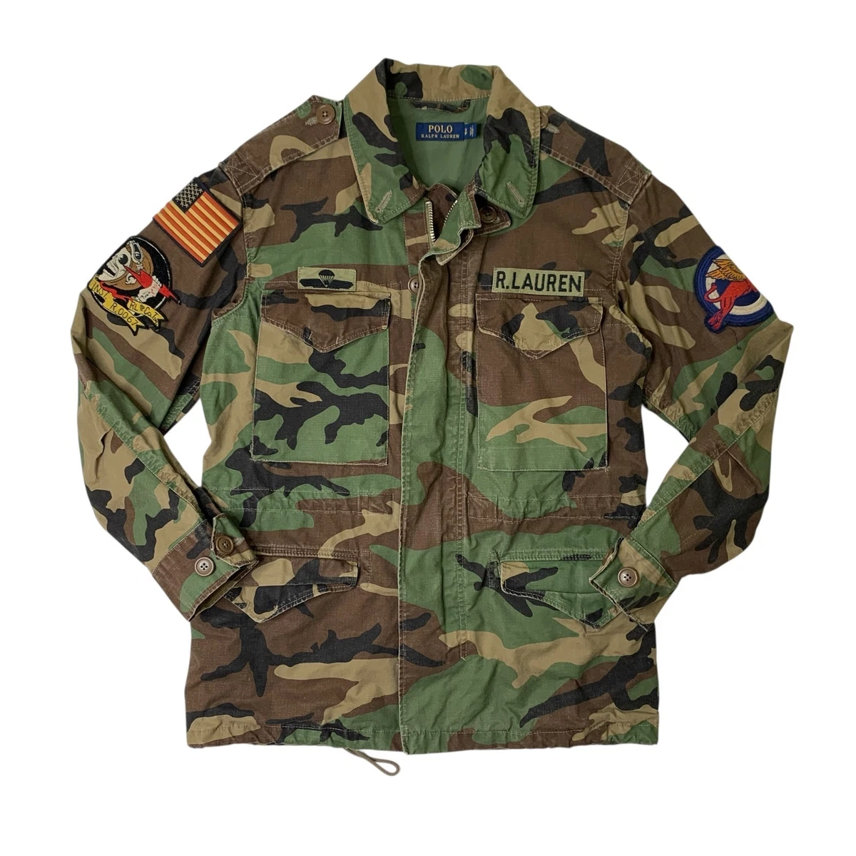 Polo Ralph Lauren Camo Field Jacket Mens S Small M-65 Military