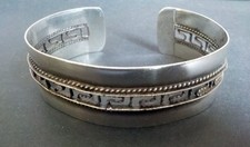 Bracelet Berbère en argent marqué 925 sans poinçon 25g