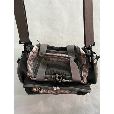 canvas fishing tackle bag Cabelas Fishing Tackle Bag Camo Black Canvas Shoulder Strap Multi Pocket  Storage