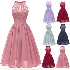 Elegant formal cocktail lace patchwork chiffon wedding guest dress 2023 summer