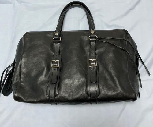 Balenciaga Leather Tote Shoulder Business Bag Black