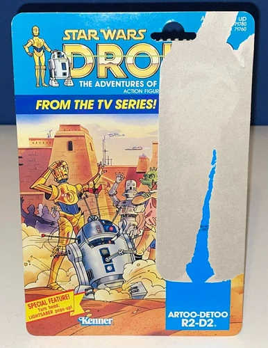 Vintage 1985 Kenner STAR WARS Droids Cartoon Series R2-D2 Cardback Artoo Detoo
