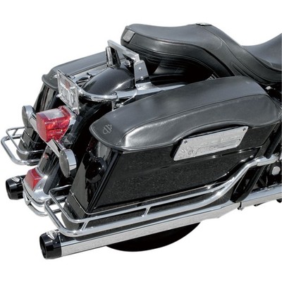 Bassani Manufacturing 4'' Quick Change Mufflers - Chrome - FL '95-'16 1F740