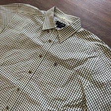 Ariat Pro Series Men  s Short Sleeve Checkered Plaid Button Up Sz XL READ