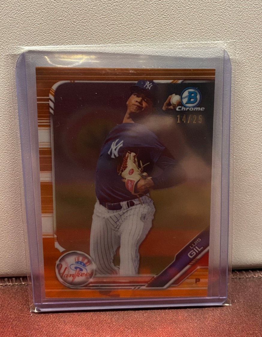 2019 Bowman Chrome #BCP-218 Luis Gil Prospects Orange Refractor #/25