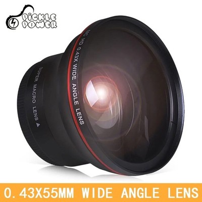 52 mm 0,43 X Profi HD Weitwinkel Kamera Objektiv für Nikon D7100 D7000 D5500 D5