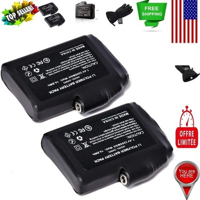 2200mAh Rechargeable Li-Polymer Batteries for Heated Gloves & Socks - 2-Pack