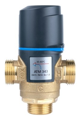 ATM 343 Thermostat-Mischventil DN15 G 3/4, 35-60 °C, Kvs 1,6 m³/h