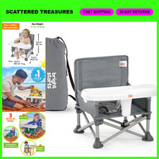 Portable 3-in-1 Booster Seat  Floor Chair for Toddlers, Indoor/Outdoor, Feeding