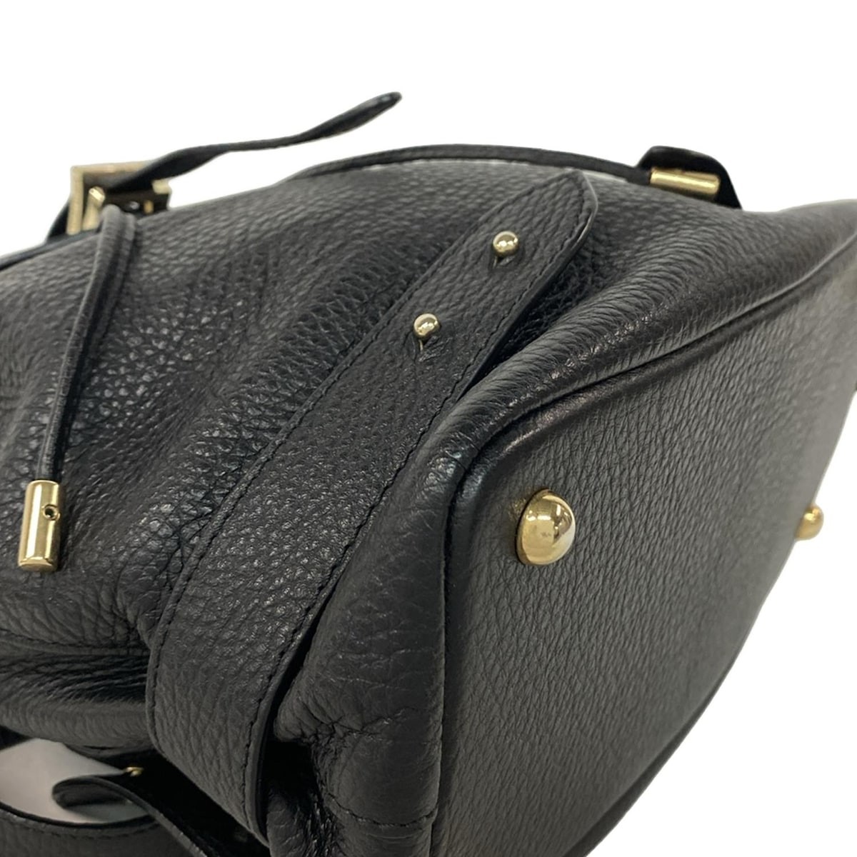 MELI MELO Nylon with leather trim Backpack Black MSRP $590 made in ITALY meli melo - Black Leather Backpack | eBay main image 3