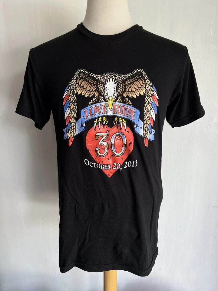 Camiseta Harley-Davidson LOVE RIDE 30 (2013) CHEVY METAL TAYLOR HAWKINS Talla Mediana Foto 2 de 4