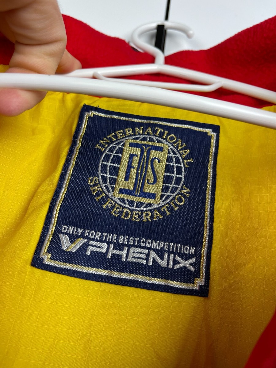 Vintage 90's Norway Alpine Ski Team Mens Red Jacket Phenix