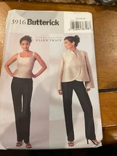 Butterick 3916 Linda Allard Ellen Tracy Pants Jacket Top Size 12 14 16  UNCUT