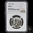 1965 Kennedy Silver Half Dollar NGC MS 65 High Grade Beauty