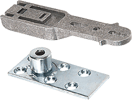 CRL CRL8010BP Complete Bottom Pivot with Plate for CRL Door Rail System - Picture 2 of 2