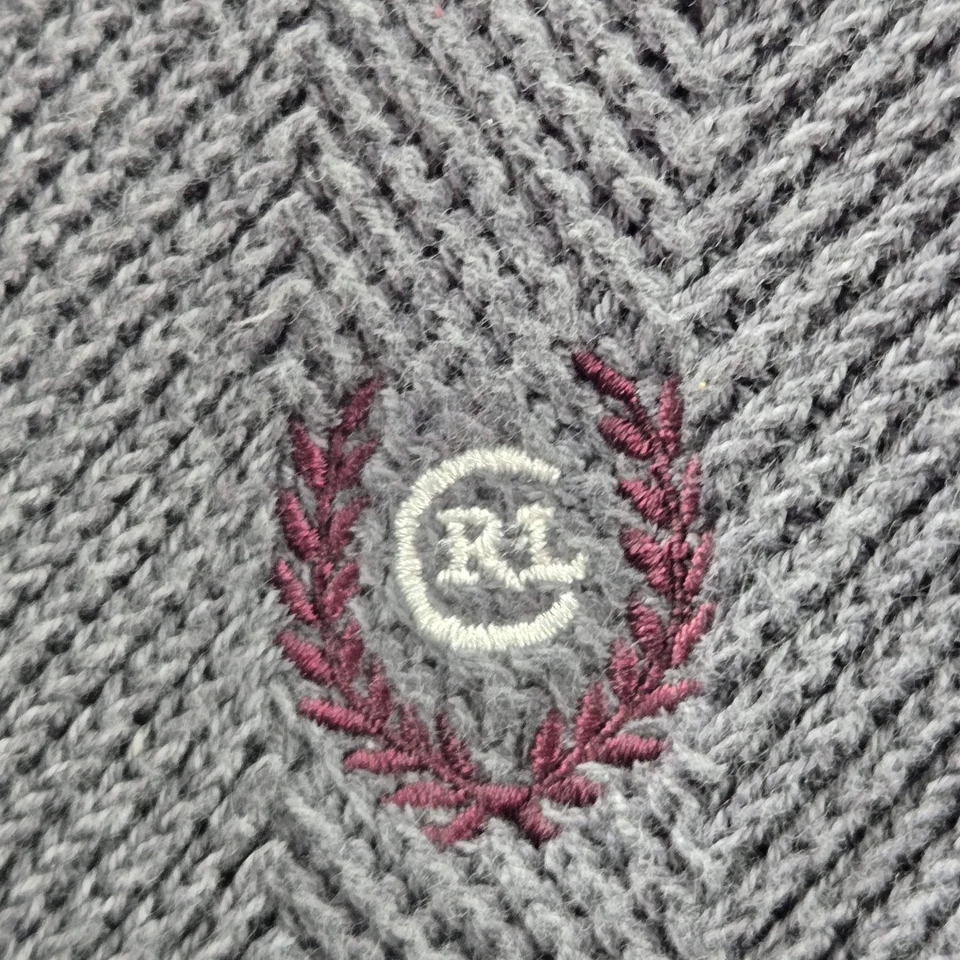 Sudadera DE COLECCIÓN Chaps Ralph Lauren Hombres 2XL Marco de Mano Bordado Espiga Foto 4 de 4