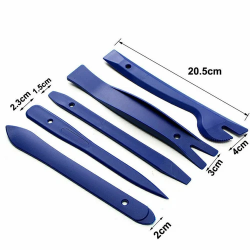 12tlg Zierleistenkeil Set Plastik Montierhebel Lösehebel Demontage Werkzeug Set - Bild 3 von 6