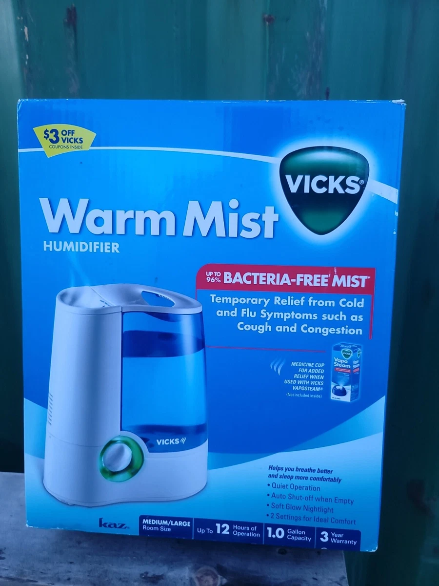 Vicks Cool & Warm Mist Humidifier with 3 Speed Settings