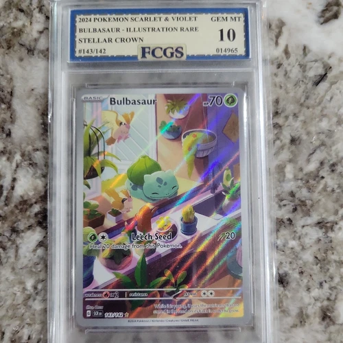 2024 Pokemon Bulbasaur PSA 10 Illustration Rare Card