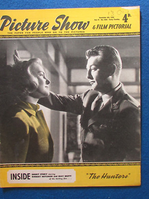 Picture Show Magazine - 8/11/1958 - Robert Mitchum & May Britt Cover