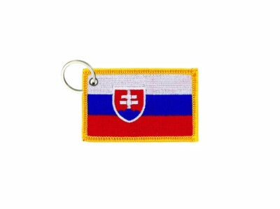 Schlüsselanhänger fahne flagge flaggen bestickt anhänger schlüssel Slowakei