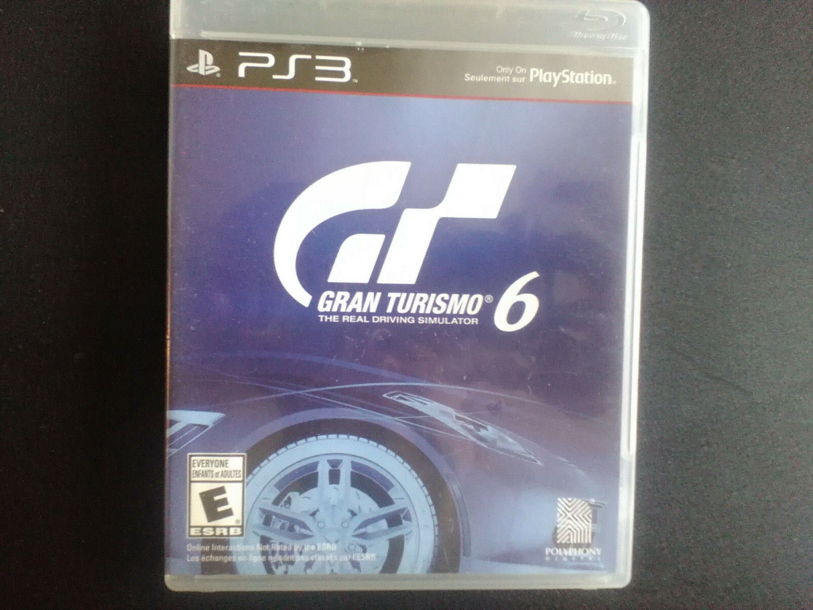 Gran Turismo 6 PS3 Complete, Tested, Sanitized, Adult Owned, Free Ship CAN