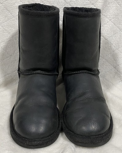 Black Leather Suede Boot 