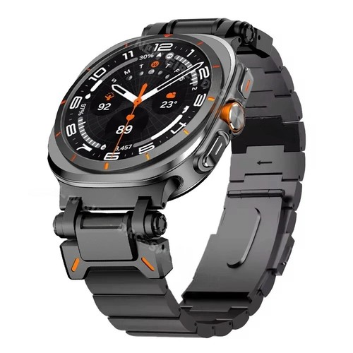 Luxury Titanium Strap For Samsung Galaxy Watch Ultra 47mm Mens Metal Band - Picture 5 of 6